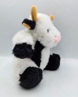 śliczna łaciata KROWA, krówka biało-czarna 20cm