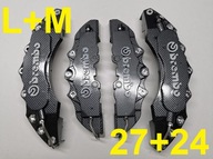 Nakładki 3D zaciski hamulce BREMBO L+M - CARBON - 27+24