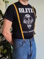 Żółte szelki męskie marki Violence NOWE wąskie Skinhead Punk