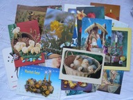 ZESTAW 20 POCZTÓWEK I KARNETÓW ŚWIĄTECZNYCH I OKOLICZNOŚCIOWYCH