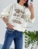 Bluza Myszka Miki Ecru
