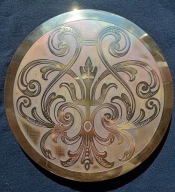 Soczewka trawiona do zegara linkowego