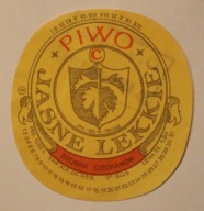 ETYKIETA - PIWO JASNE LEKKIE - BROWAR CIECHANÓW - PIECZĄTKA - Oranżada