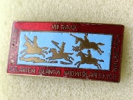 Stara Odznaka Emalia VIII RAJD SZAKIEM UŁANÓW NADWIŚLAŃSKICH WAŁBRZYCH 1969