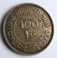 Palestyna-100 Mils 1940-Ag ,piękna