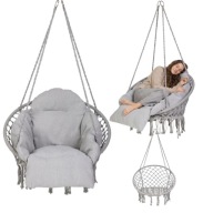 FOTEL WISZĄCY OGRODOWY KOKON HUŚTAWKA KOSZ BUJANY BOCIANIE GNIAZDO PODUSZKI
