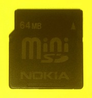 miniSD 64 MB >> N O K I A >> Made in JAPAN