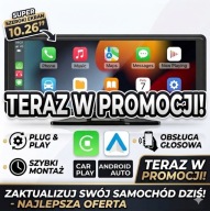 EKRAN DOTYKOWY CARPLAY ODTWARZACZ DO SAMOCHODU BLUETOOTH ANDROID / IOS