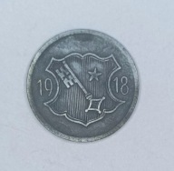 WORMS - 10 PFENNIG 1918 - cynk / niemagnetyczna