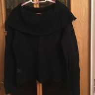 GOLF PAPAYA CZARNY LUŻNY XL MOHAIR JNOWY