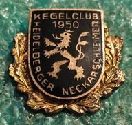 ODZNAKA KEGELCLUB HEIDELBERGER NECKARSCHLEIMER KLUB KRĘGLARSKI HONOR. ZŁOTA