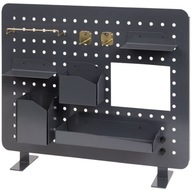 PANEL PEGBOARDOWY ŚCIANKA NARZĘDZIOWA STOJĄCA NA NARZĘDZIA DO GARAŻU CZARNA