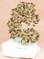 Drzewko szczęścia z kamieni - tygrysie oko