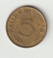 III Rzesza 5 pfennig 1939 A ladny stan