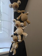 Sid szydełko brelok zawieszka do torebki długa szyja włóczka