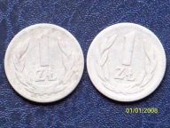 1 zł 1949 r. aluminium . 2 szt bcm!!