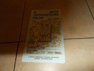 Frankfurt Odrą Wojskowa mapa topograficzna Kostrzyn Słupice Rzepin Cybinka
