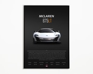 PLAKAT MCLAREN 675LT IDEALNY NA PREZENT OBRAZ NA ŚCIANE A3
