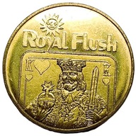 Żeton do gry w pokera lub automatów do gry, jest to Król Kier