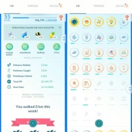 Pokemon GO konto Level 55, 64x Legendary, 46x IV100, 20x Shiny, 6x Mythical