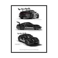 Plakat Porsche 911 GT3 RS – autorski, prezent, plakaty na ścianę 50x70