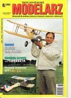 Modelarz 8/2003 parowóz Tkr 55, Gloster G.40 Pioneer B/W