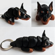 Doberman piesek brelok do kluczy Żówiarnia 3D