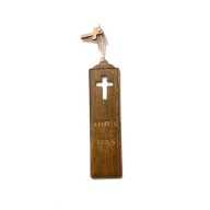 Zakładka religijna drewniana do Biblii 15x4cm, TOTUS TUUS, dewocjonalia