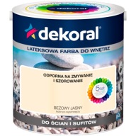 Dekoral MOC KOLORU Farba lateksowa do wnętrz beżowy jasny 2,5L