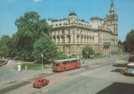BIELSKO-BIAŁA - RATUSZ - AUTOBUS IKARUS - FIAT 127 - AUTOBUS JELCZ