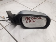 MAZDA 6 GG GY 2002-2007 LUSTERKO PRAWE KOMPLETNE SREBRNE 5 PIN EUROPA