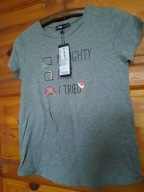 T -schirt szary z krótkim rękawem(xs) New Yorker