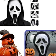 MASKA KRZYK NA HALLOWEEN PRZEBRANIE STRÓJ STRACH HORROR SCREAM HALLOWEEN