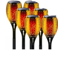 KESSER Lampa solarna LED ogrodowa IP65, efekt pochodni, montaż 3w1 s30