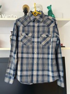 KOSZULA SPORT TAILORED UROCZA KRATA GRANAT BEŻ S