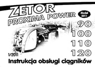 Zetor Proxima Power 90/100/110/120 model 2011- instrukcja obsługi PL (2011)