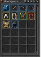 #3. Tibia Refugia przedmioty o wartości ponad 14kk za 65zł