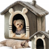 DOMEK dla psa kota przytulne ciepłe LEGOWISKO 2w1