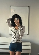 Bluzka damska długi rękaw SRTADIVARIUS rozm.M