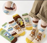 Skarpetki dziecięce Brainrot śmieszne skarpety dla dzieci zestaw 3 szt
