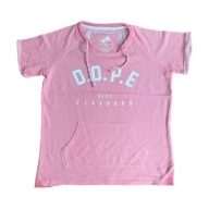 Koszulka damska t-shirt krótki rękaw pomarańczowy brzoskwiniowy XS House