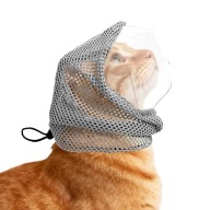 KAGANIEC DLA KOTA REGULOWANY ODDYCHAJACY MASKA ANTYGRYZOWA DO PIELĘGNACJI S