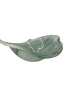 Patera miseczka szkło marmurkowe zielone PRL vintage Murano