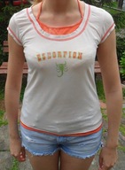 T-Shirt Koszulka XS/S z ozdobnym wiązaniem na szyi