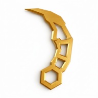 Keyrambit Roblox Rivals Złota Plastikowa Replika z gry Bezpieczna Zabawka