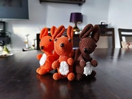 Wiewiórka amigurumi maskotka szydełkowa ręcznie robiona prezent handmade