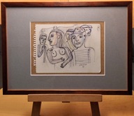 Levkovitch (1936-2025) PARA 1983 technika mieszana PRACA SYGNOWANA