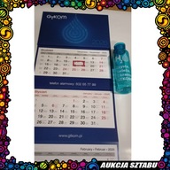 #55 Kalendarz ścienny trójdzielny i bidon na wodę