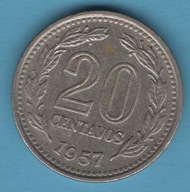 Argentyna 20 centavo, 1957