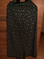 Spódnica maxi XS szyfonowa na wesele czarna haft jak nowa